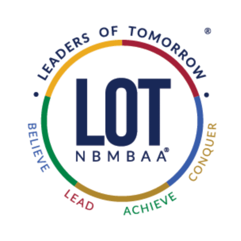 LOT NBMBAA logo with motivational words.