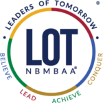 Leaders of Tomorrow logo with text.